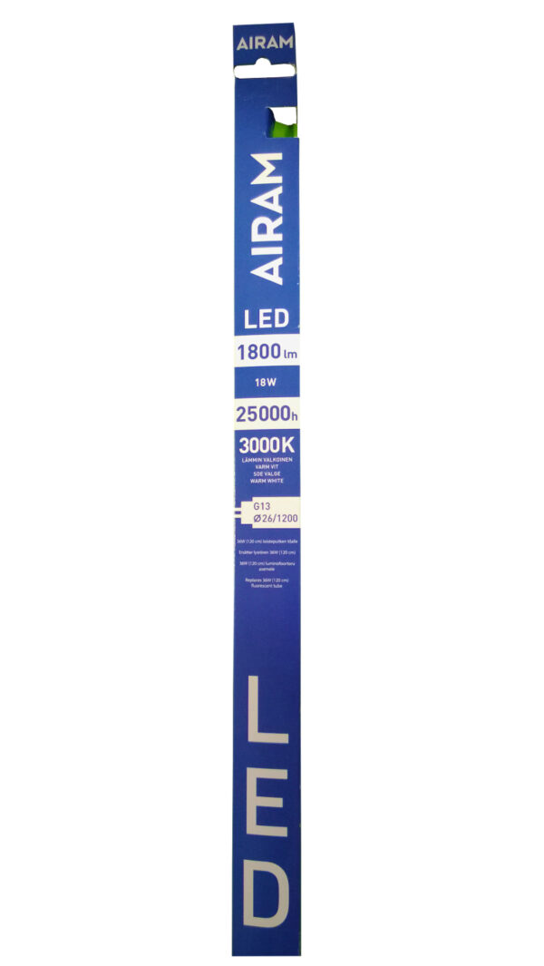 Airam T8 LED-loisteputki 18W/830 (120 cm)
