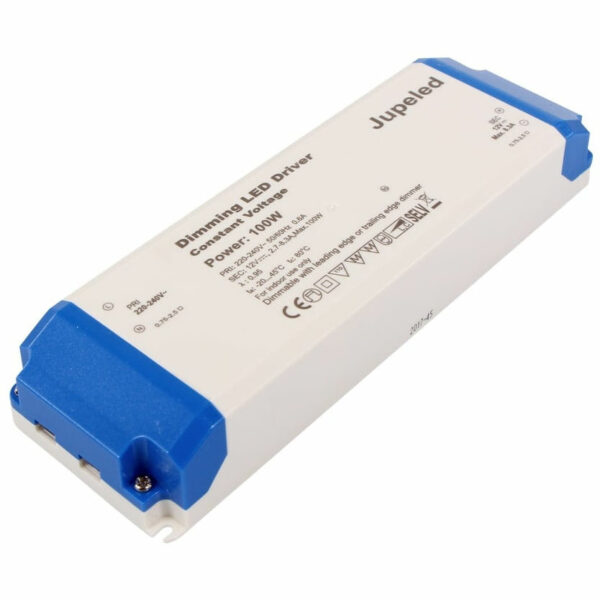 LED-muuntaja 12V, 100W (IP20) himmennettävä