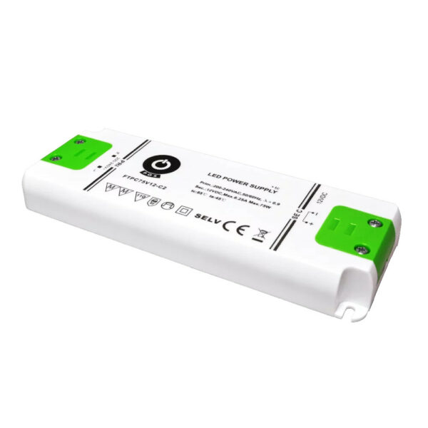 LED-muuntaja 12V, 75W (IP20)