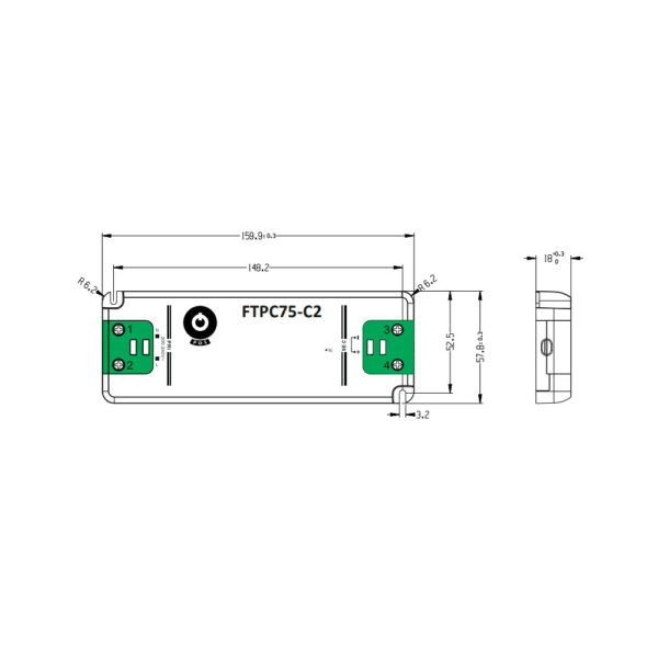 LED-muuntaja 12V, 75W (IP20) - Image 2
