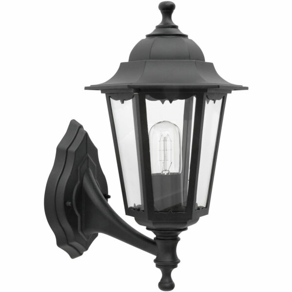 Malmbergs Idefjord-seinävalaisin (IP44) musta 38 cm