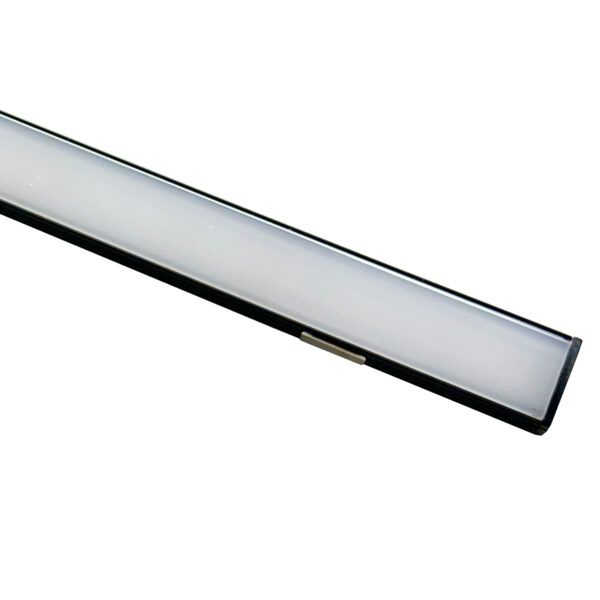 Line LED-alumiiniprofiili matala 2m musta