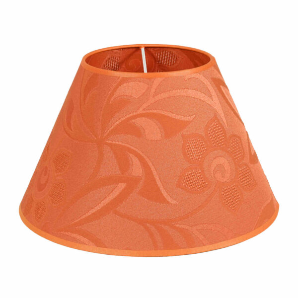 Valaisin Grönlund varjostin 31 cm oranssi kudottu kukka