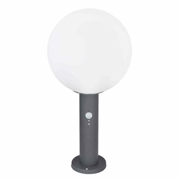 Focuslight Ossy pylväsvalaisin 50 cm IP44 liiketunnistimella harmaa