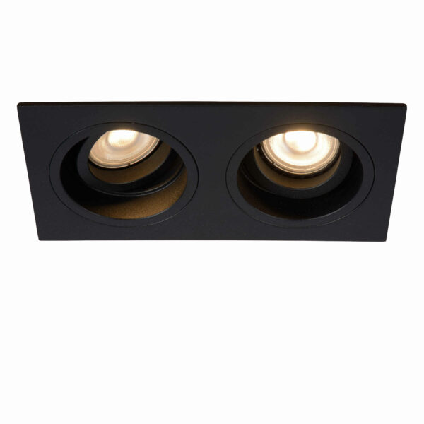 Focuslight Embed alasvalo neliö musta 2xGU10 - Image 3