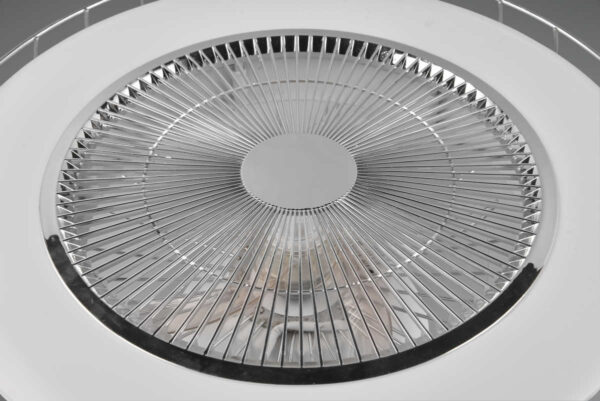 Sandfjord LED-kattotuuletin 52cm 3420lm CCT kromi - Image 3