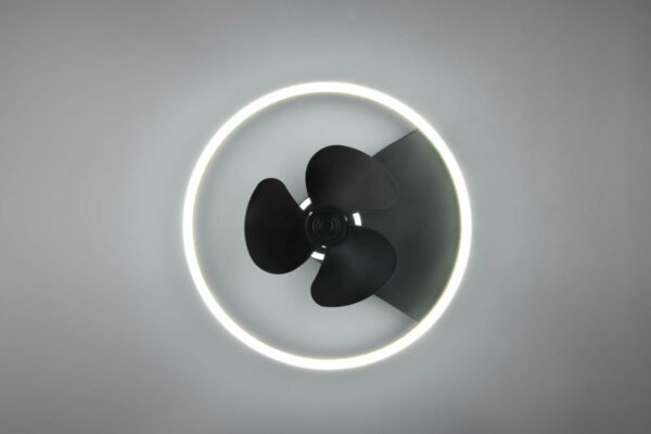 Borgholm LED-kattotuuletin 50cm 3500lm CCT musta/kulta - Image 4