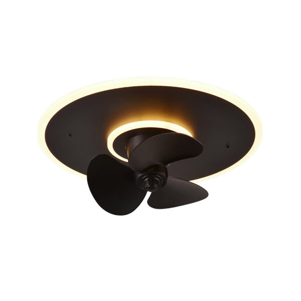 Nybro LED-kattotuuletin 50cm 3500lm CCT musta