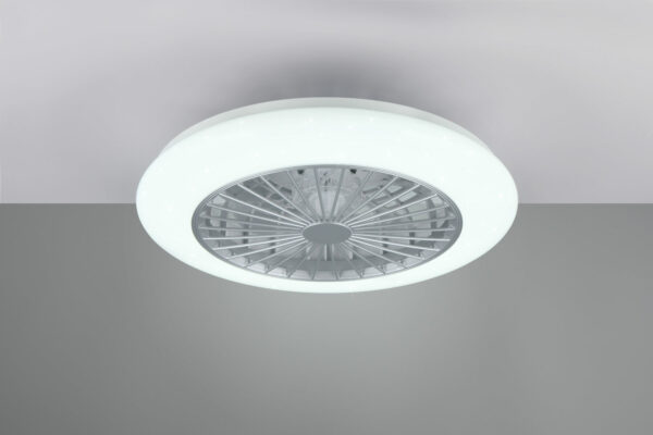 Stralsund LED-kattotuuletin 50cm 2600lm CCT harmaa - Image 2