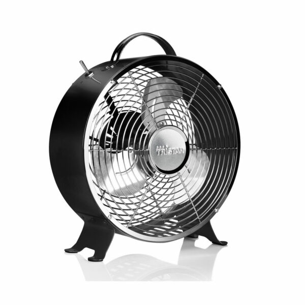 Tristar metallinen retro pöytätuuletin 25cm musta