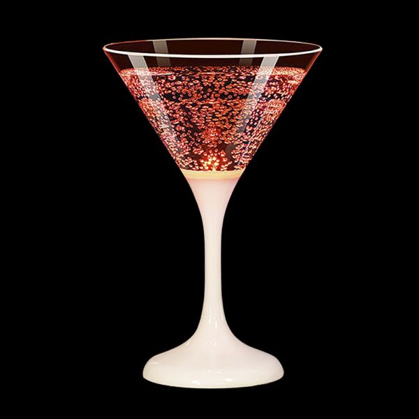 Unison Cocktaillasi valolla punainen