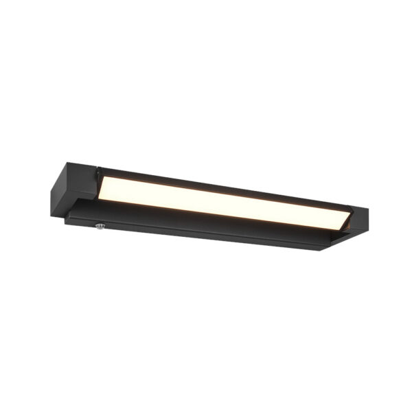 Fabrizio seinävalaisin LED 50 cm musta