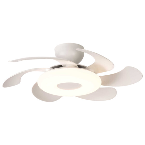 Mantra Flower LED-kattotuuletin 79cm 2800lm valkoinen