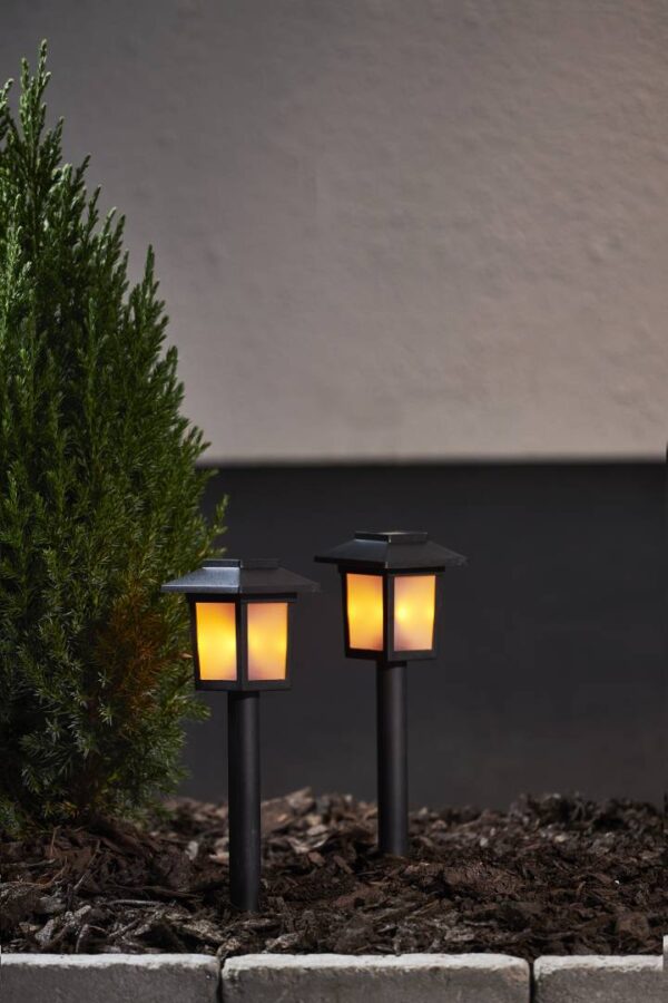 Aurinkokennovalaisin Flame Mini pollari (2 kpl) - Image 2