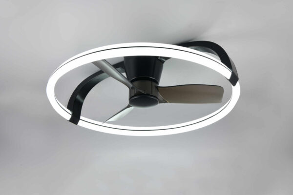 Stockholm LED-kattotuuletin 73cm 4300lm CCT musta - Image 2