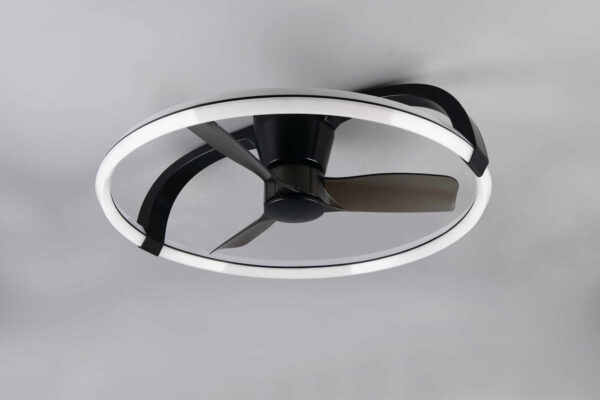Stockholm LED-kattotuuletin 73cm 4300lm CCT musta - Image 3