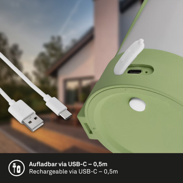 E.Lite Asa ladattava lyhty vihreä IP44 - Image 3