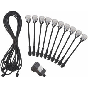 Terassivalosarja 10×LED 30mm upotettava satiini