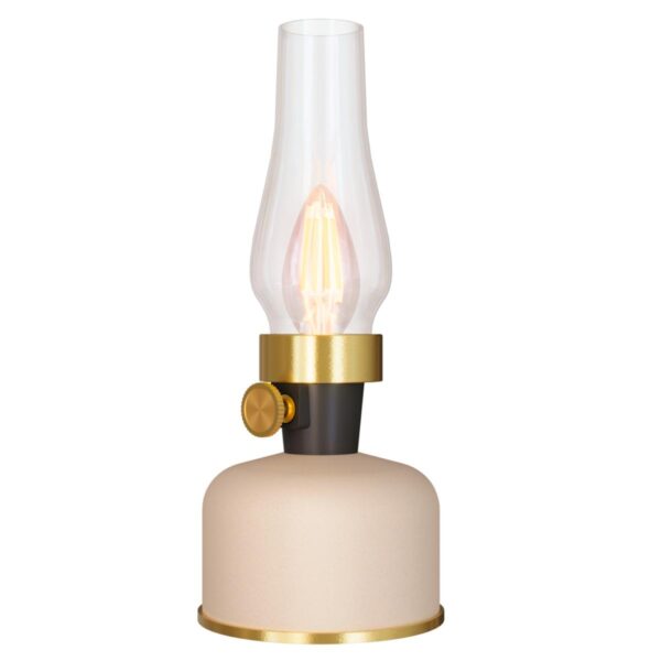 Sessak ladattava Lavinio pöytävalaisin IP54 beige