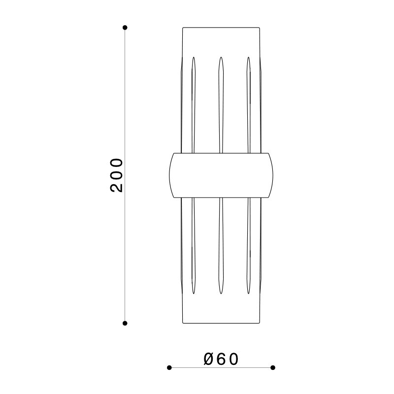 Liitososa Ø 60 mm pylväille - Image 2