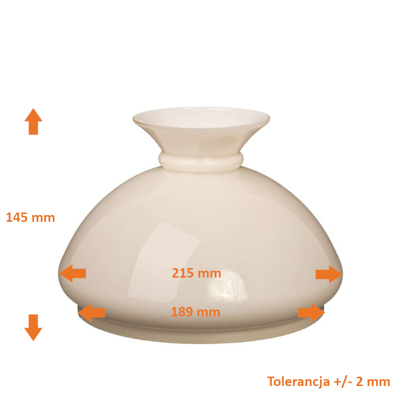 Vesta lasikupu beige 189 mm - Image 2