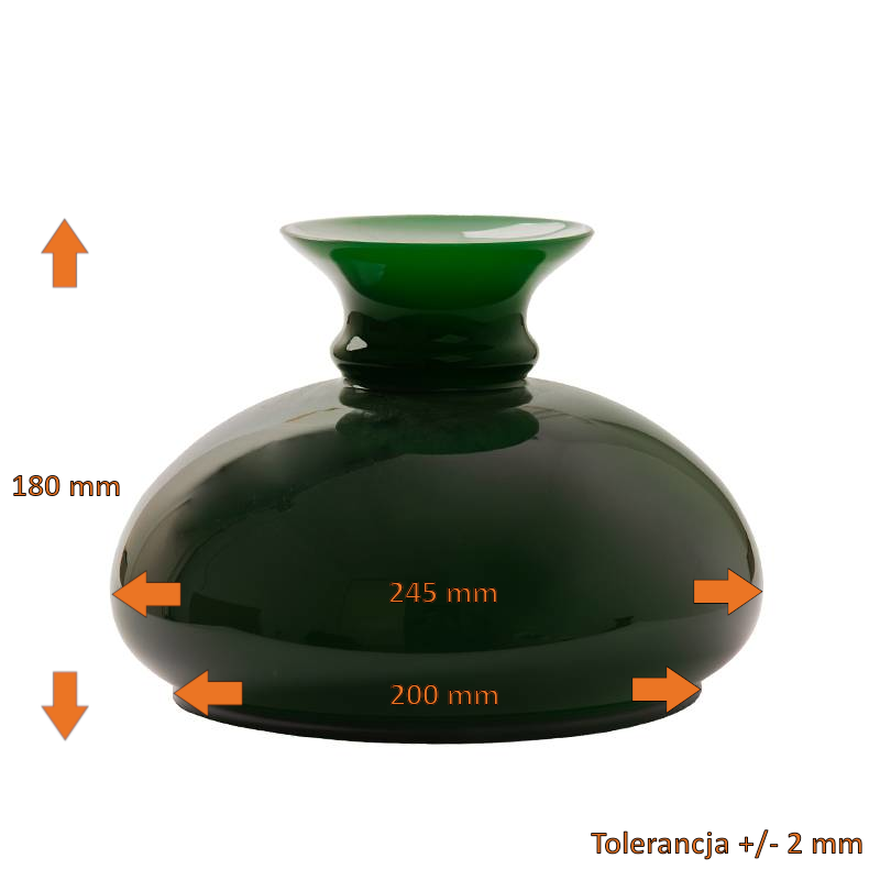 Vesta lasikupu vihreä 200 mm - Image 2