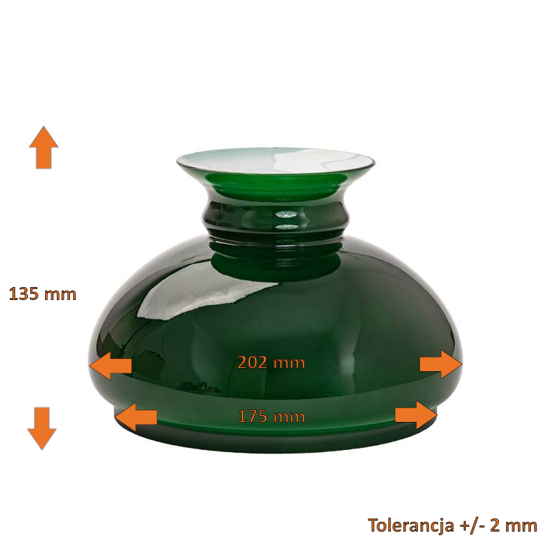 Vesta lasikupu vihreä 175 mm - Image 2
