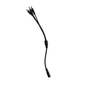 DC-plug haaroituskaapeli 2.1/5.5 mm 3-osainen