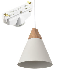Elma-riippuvalaisin 22cm valkoinen (GB67) 1-vaihekiskoon