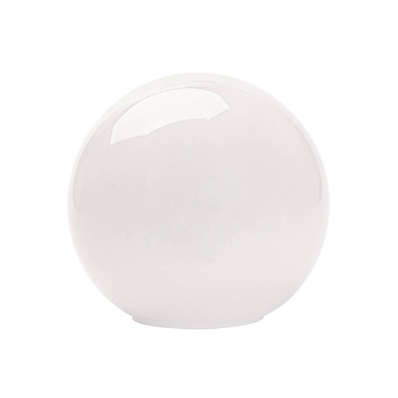 Pallokupu Ø120mm kiiltävä valkoinen aukko 55mm