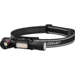 Coast TXM55R ladattava LED-otsa- ja kypärävalaisin 1500 lm